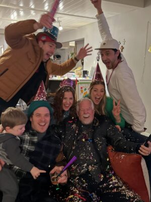 DeAnne Stidham Instagram - This photo from a past New Year’s Eve is how I’ll always remember Mark, laughing, covered in confetti, surrounded by family and joy.

This year looks different without him here, and my heart still aches so deeply. But I know where he is and he’s whole, at peace, and looking down on us celebrating a new year ahead. And that brings comfort even though I miss him so much.

From Mark and me, Happy New Year!! Hold your family close, cherish every moment, and carry love forward. He still feels very much with us.