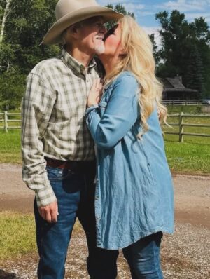 DeAnne Stidham Instagram - This photo was taken last week up at the ranch as I rode Mark’s horse, Titan.
I didn’t care whether it would hurt my back or not. I needed to do this — for my heart and my soul to begin to heal.

Titan was gentle and cooperative that day, almost as if he knew. Maybe he did. Maybe he felt that my heart was trying to make it through another day without the love of my life.”
 ✨ Thank heavens for social media assistants who lovingly help me post, as I continue to grieve and heal. 😔✨