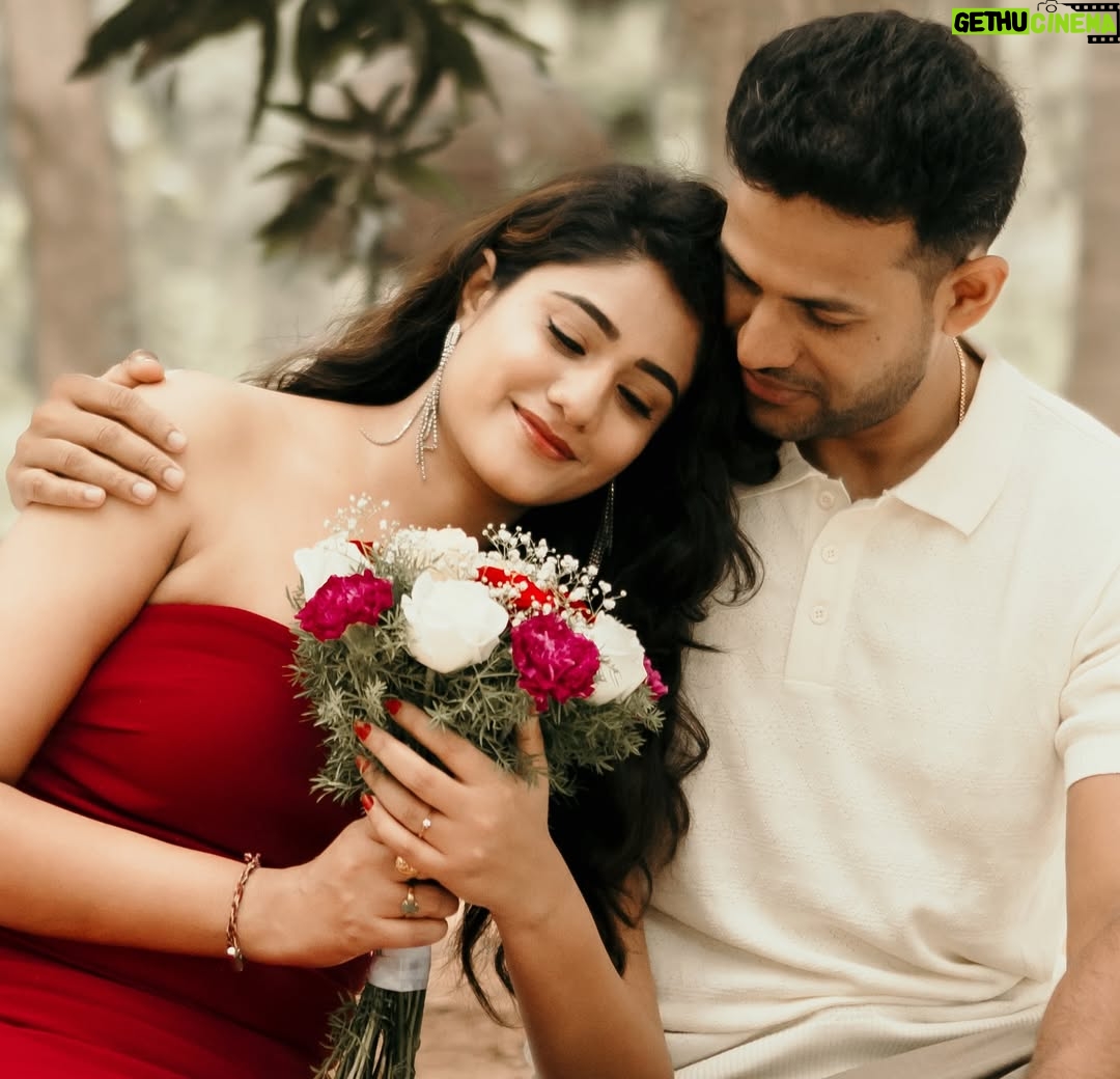 Deepthi Manne - 149.5K Likes - Dear Rohan, 
You are the person I’ve been waiting for, 
a heavenly gift from above. 
Thank you for choosing  me. 
I LOVE YOU❤️
@holdinghands.wed you all have done an amazing job, and every frame brings back memories of how effortlessly you made us feel at ease, as if we were just creating memories instead of having a photoshoot. 
Thank you soooo much @ambatirohith  @nethrareddyj  and team ❤️❤️❤️