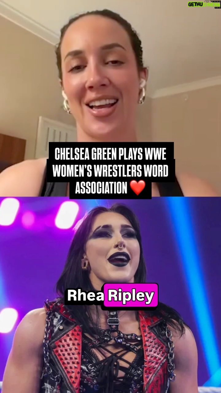 Denise Salcedo - 26.7K Likes - CHELSEA GREEN PLAYS WWE WOMEN’S WRESTLERS WORD ASSOCIATION ❤️