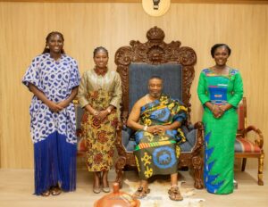 Dentaa Instagram - “If we fail, we have failed generation upon generation and we cannot afford to do that.” — Ga Mantse

I was deeply honoured to accept a kind invitation from King Tackie Teiko Tsuru II, the Ga Mantse, to pay a courtesy visit last week, alongside my Board Chair, Yvonne Abba-Opoku, and Ellen Osei-Opoku of the GUBA team. @yaa.boatemaaaa @yvonneabbaopoku 

I left inspired by the work of his foundation and by the powerful history he shared marking 200 years of peaceful coexistence between the Ga and Ashanti people, following reconciliation after the Katamanso War. It is a milestone I was previously unaware of, yet one that deserves to be preserved, taught, and celebrated.

During our conversation, I proposed educational programmes and creative productions as meaningful ways to honour this legacy and ensure younger generations understand the value of peace, unity, and shared history.

As I continue to say: development is not about people coming back to “help us” it is about collaboration, trade, and sustainable growth.

This remains at the heart of GUBA’s current 2026: from Diaspora to Development and investment.

Grateful for the wisdom, warmth, and vision shared.

@b2_pixel_studios #photos 
@graceluxstyling #stylist 
@sireen_hair #hair 
@Sandra_boateng_22 #outfit