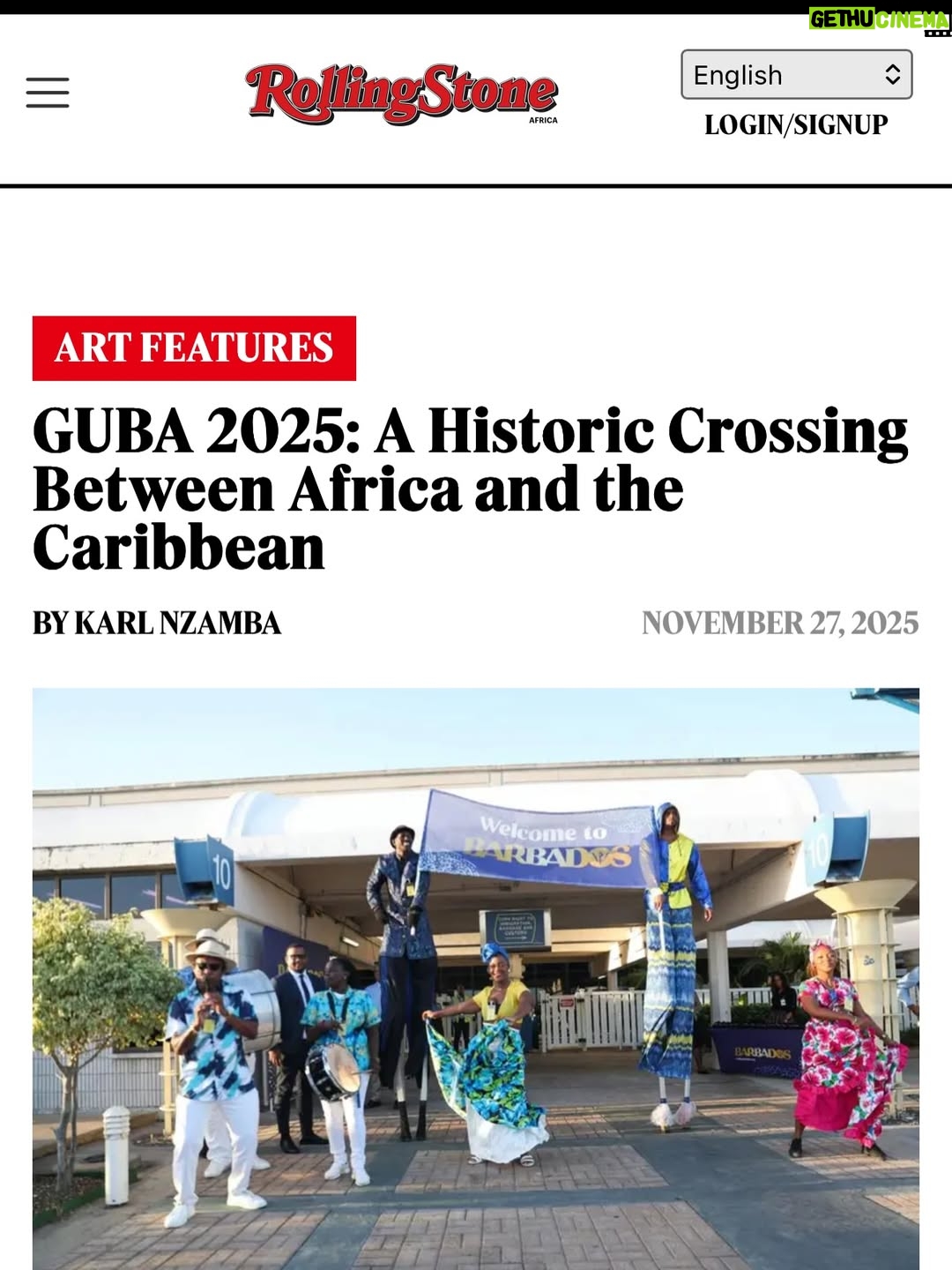 Dentaa - 6.5K Likes - History is watching.
From Rolling Stone Africa to TIME Africa, the world is recognising what we already know! Africa and the Caribbean are reconnecting on our own terms.
Honoured to lead and be part of this movement. 
#GUBA2025 #ReclaimingOurAtlanticDestiny #gubainbarbados

Thank you @wearesbbmedia @stephbusari #yourock
