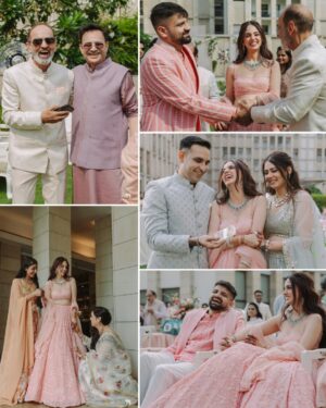 Dhairya Sandhyana Instagram - Camera reel of the most magical day✨💍
Bride & Groom Outfit - @seemagujraldesign
Bride MUA - @ishanisbridalartistry
Bride Mehendi - @sonis_henna
Photography - @nitinaroraphotography