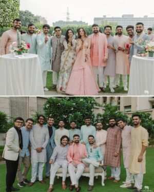 Dhairya Sandhyana Instagram - Camera reel of the most magical day✨💍
Bride & Groom Outfit - @seemagujraldesign
Bride MUA - @ishanisbridalartistry
Bride Mehendi - @sonis_henna
Photography - @nitinaroraphotography