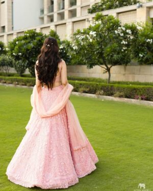 Dhairya Sandhyana Instagram - Years ago, whenever I imagined myself getting married - my vision for the engagement party was always the same - an outdoor day affair with me dressed in pink, embracing my most feminine self. After all this time, the mood board didn’t change and neither did the guy I dreamed to do it all with💕
Outfit - @seemagujraldesign
MUA - @ishanisbridalartistry
Mehendi - @sonis_henna
Photography - @nitinaroraphotography
Event Planner - Yours Truly✨