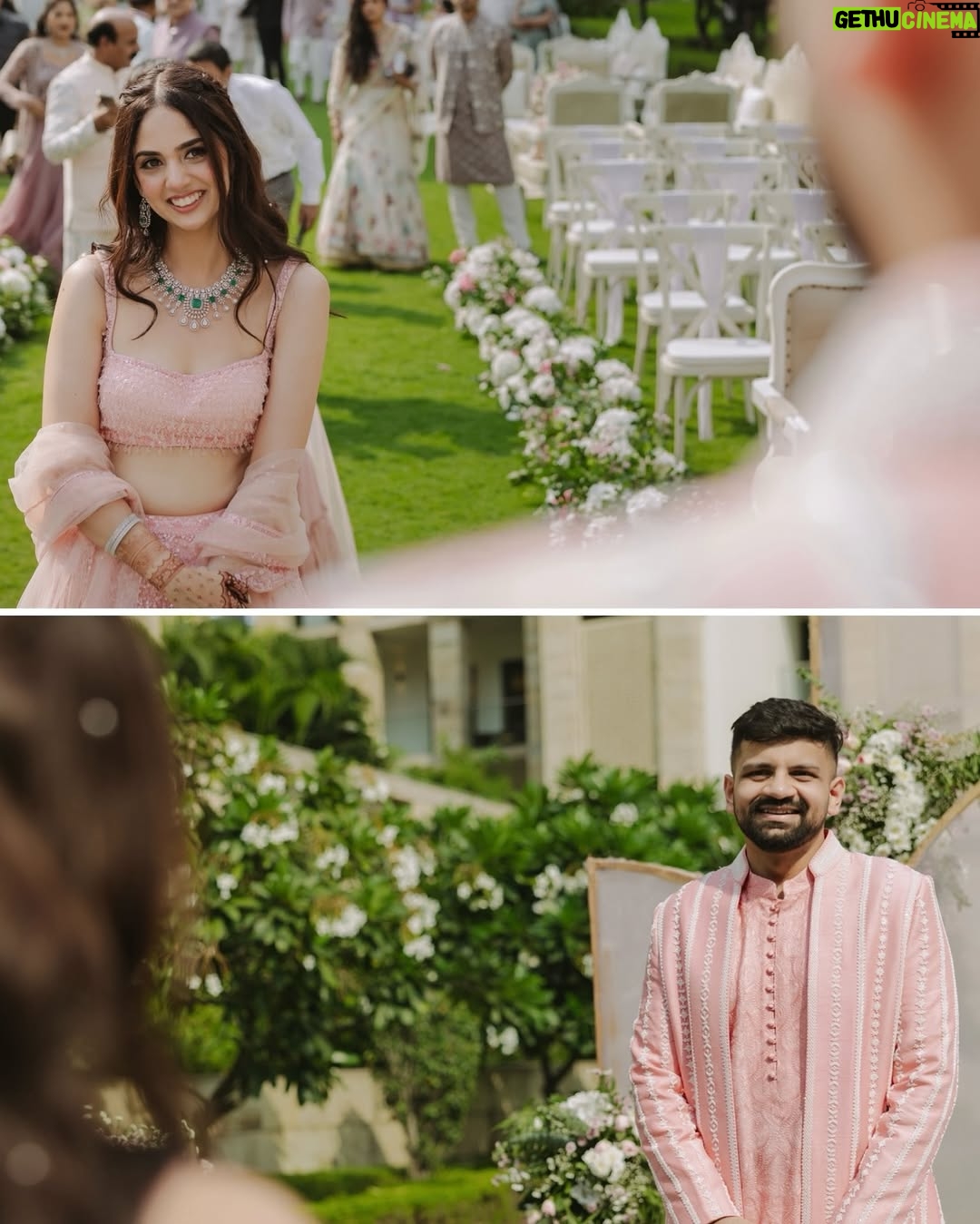 Dhairya Sandhyana - 78.9K Likes - A Love Story that began in a crowded CCD on our IIT campus, grew across cities and timezones, and is now seeing us build a beautiful life together✨

Outfits - @seemagujraldesign 
Jewellery - @khannajewellerskj & @hazoorilaljewellers 
MUA - @ishanisbridalartistry 
Mehendi - @sonis_henna 
Venue - @thelodhidelhi 
📸 - @nitinaroraphotography