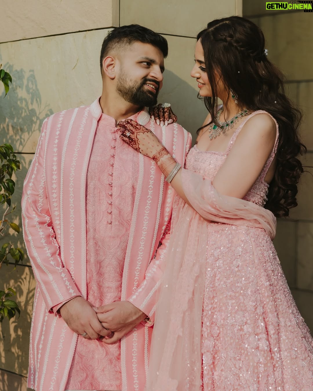 Dhairya Sandhyana - 78.9K Likes - A Love Story that began in a crowded CCD on our IIT campus, grew across cities and timezones, and is now seeing us build a beautiful life together✨

Outfits - @seemagujraldesign 
Jewellery - @khannajewellerskj & @hazoorilaljewellers 
MUA - @ishanisbridalartistry 
Mehendi - @sonis_henna 
Venue - @thelodhidelhi 
📸 - @nitinaroraphotography