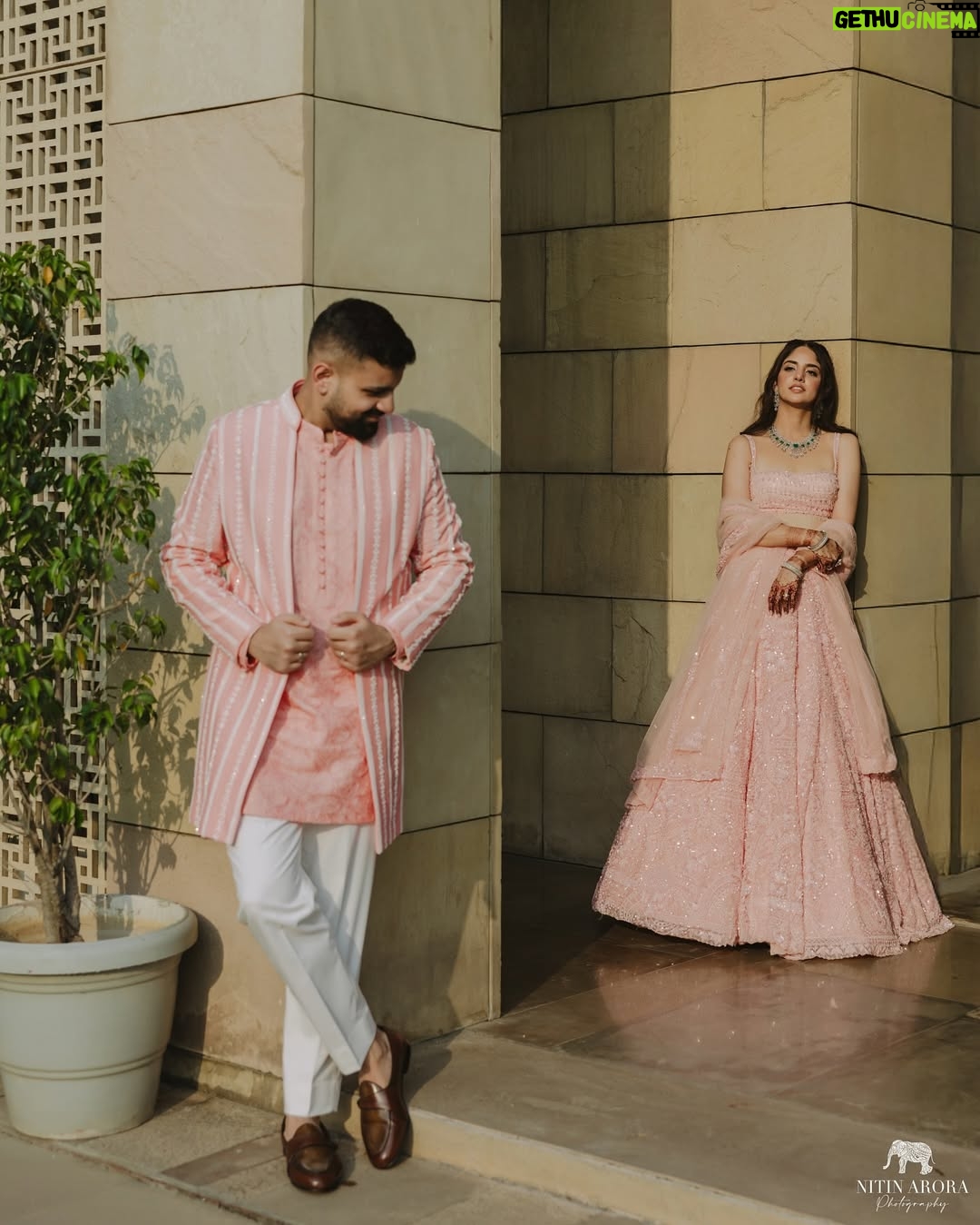 Dhairya Sandhyana - 78.9K Likes - A Love Story that began in a crowded CCD on our IIT campus, grew across cities and timezones, and is now seeing us build a beautiful life together✨

Outfits - @seemagujraldesign 
Jewellery - @khannajewellerskj & @hazoorilaljewellers 
MUA - @ishanisbridalartistry 
Mehendi - @sonis_henna 
Venue - @thelodhidelhi 
📸 - @nitinaroraphotography