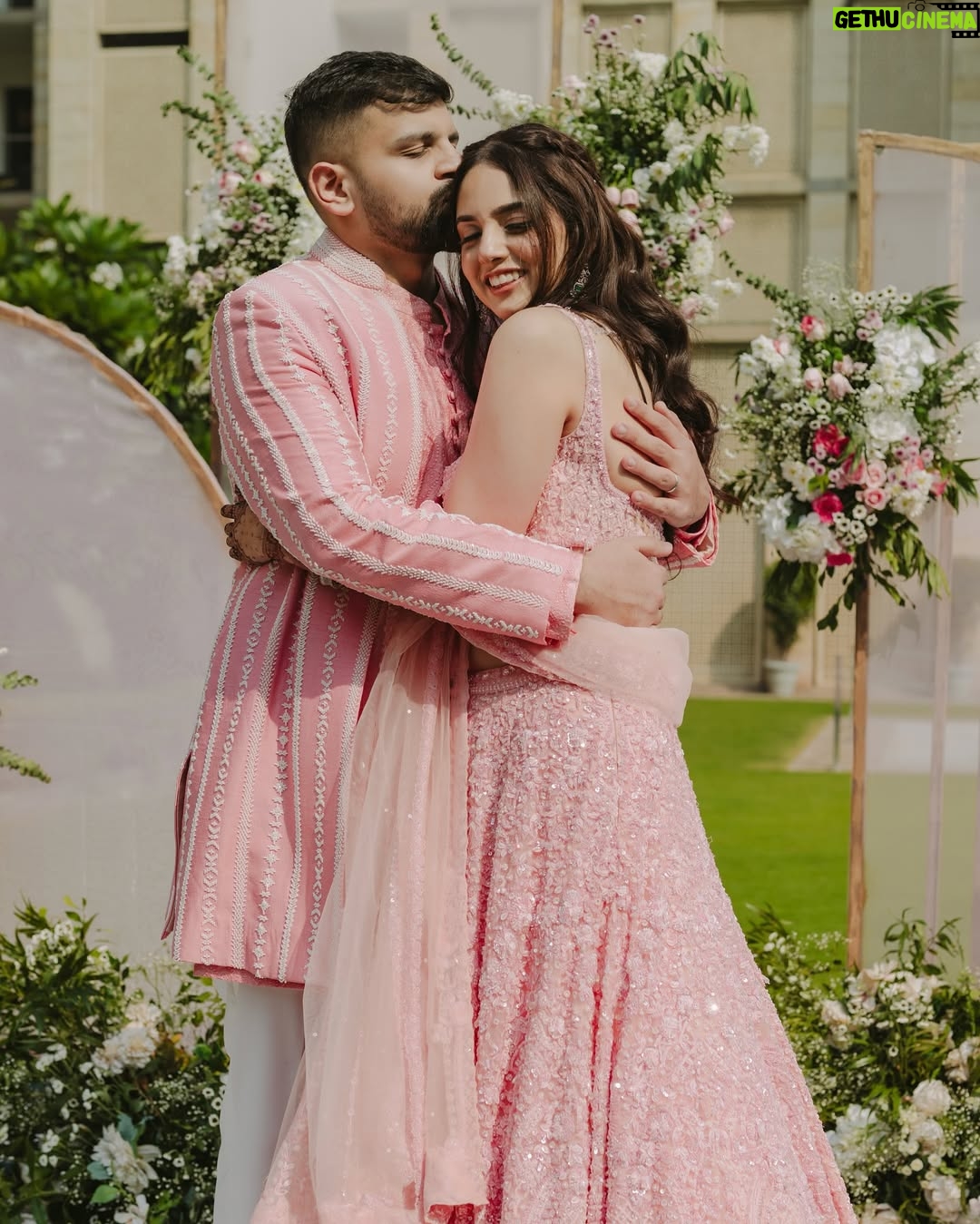 Dhairya Sandhyana - 78.9K Likes - A Love Story that began in a crowded CCD on our IIT campus, grew across cities and timezones, and is now seeing us build a beautiful life together✨

Outfits - @seemagujraldesign 
Jewellery - @khannajewellerskj & @hazoorilaljewellers 
MUA - @ishanisbridalartistry 
Mehendi - @sonis_henna 
Venue - @thelodhidelhi 
📸 - @nitinaroraphotography