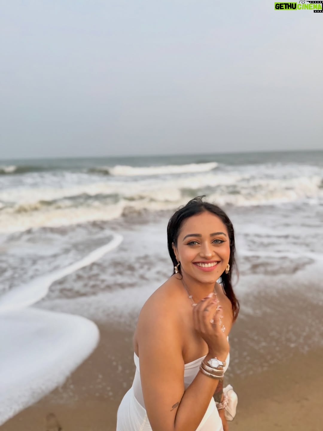 Dhanu shree - 15.7K Likes - Salt in the air, peace in my heart. 😌❤️ #beachgirl #whiteoutfit #beachlifestyle