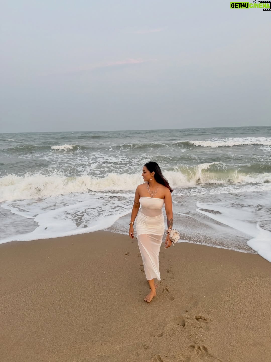 Dhanu shree - 15.7K Likes - Salt in the air, peace in my heart. 😌❤️ #beachgirl #whiteoutfit #beachlifestyle