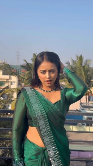 Dhanu shree Instagram - “Wait for the last move… 😄

#donudonu #viral #dance #saree