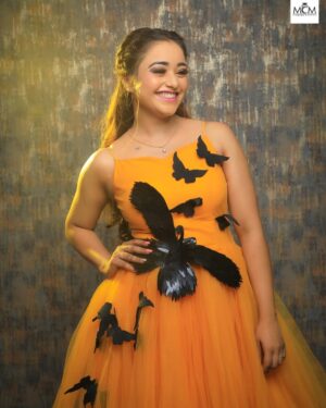 Dhanu shree Instagram - Dream big ✨ 

MUA : @generous_glam_makeovers_byyash 
Outfit by @sohumcreations 
Hairstylist @hair_by_tejaswinigowda 
Location
@rentinstinct 
Photography 
@manjunathmagaji24