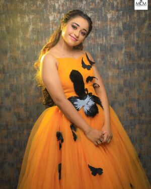 Dhanu shree Instagram - Dream big ✨ 

MUA : @generous_glam_makeovers_byyash 
Outfit by @sohumcreations 
Hairstylist @hair_by_tejaswinigowda 
Location
@rentinstinct 
Photography 
@manjunathmagaji24