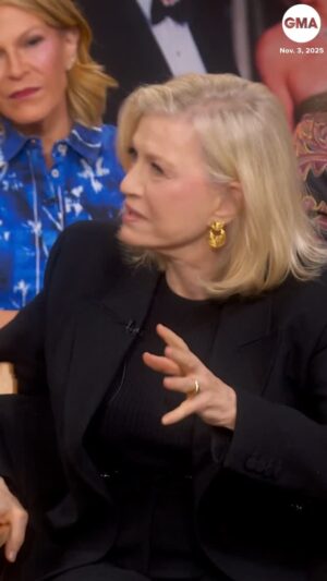 Diane Sawyer Instagram - This heartwarming moment between @robinrobertsgma and @dianesawyer proves that GMA really is a family ❤️
