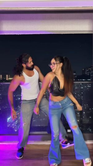Dimple Paul Instagram - I forced him to make this with me 🙂‍↔️🥲💔 

#trending #explore #viral #dance #couple
