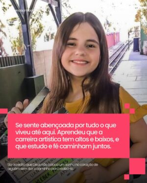 Duda Batista Instagram - A trajetória da Duda Batista é sobre talento, sensibilidade e a coragem de seguir acreditando: mesmo tão pequena, ela já sabia que a arte era o seu caminho.

Dos primeiros testes aos grandes palcos, ela cresceu com a Cintra e transformou cada oportunidade em história, entrega e verdade.

Hoje, Duda segue construindo sua carreira com dedicação, fé e o brilho de quem nasceu para a arte.

Ser Cintra é isso: caminhar junto e transformar potencial em história. 💜

#atrizbrasileira #AgenciaCintra