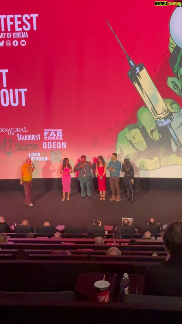 Edy Ganem - 1K Likes - UK Premiere day in London! 🇬🇧✨ Our cast and crew had the best time celebrating all things horror and cinema with @frightfestuk at Leicester Square. Thank you to everyone who came out, filled every seat, and made this screening so special. 💀🐈‍⬛

#DontLetTheCatOut #FrightFest2025 #HorrorCommunity #LondonPremiere