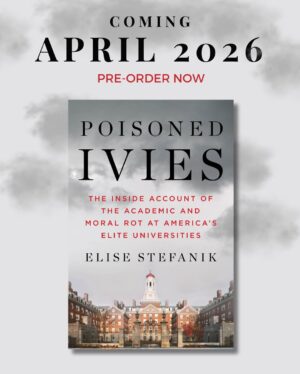 Elise Stefanik Instagram - ✨✨ Excited to announce that my first book, Poisoned Ivies, will be published by Threshold Books @simonandschuster in April 2026! ✨✨ 

Pre-order your copy today! https://bit.ly/PoisonedIvies