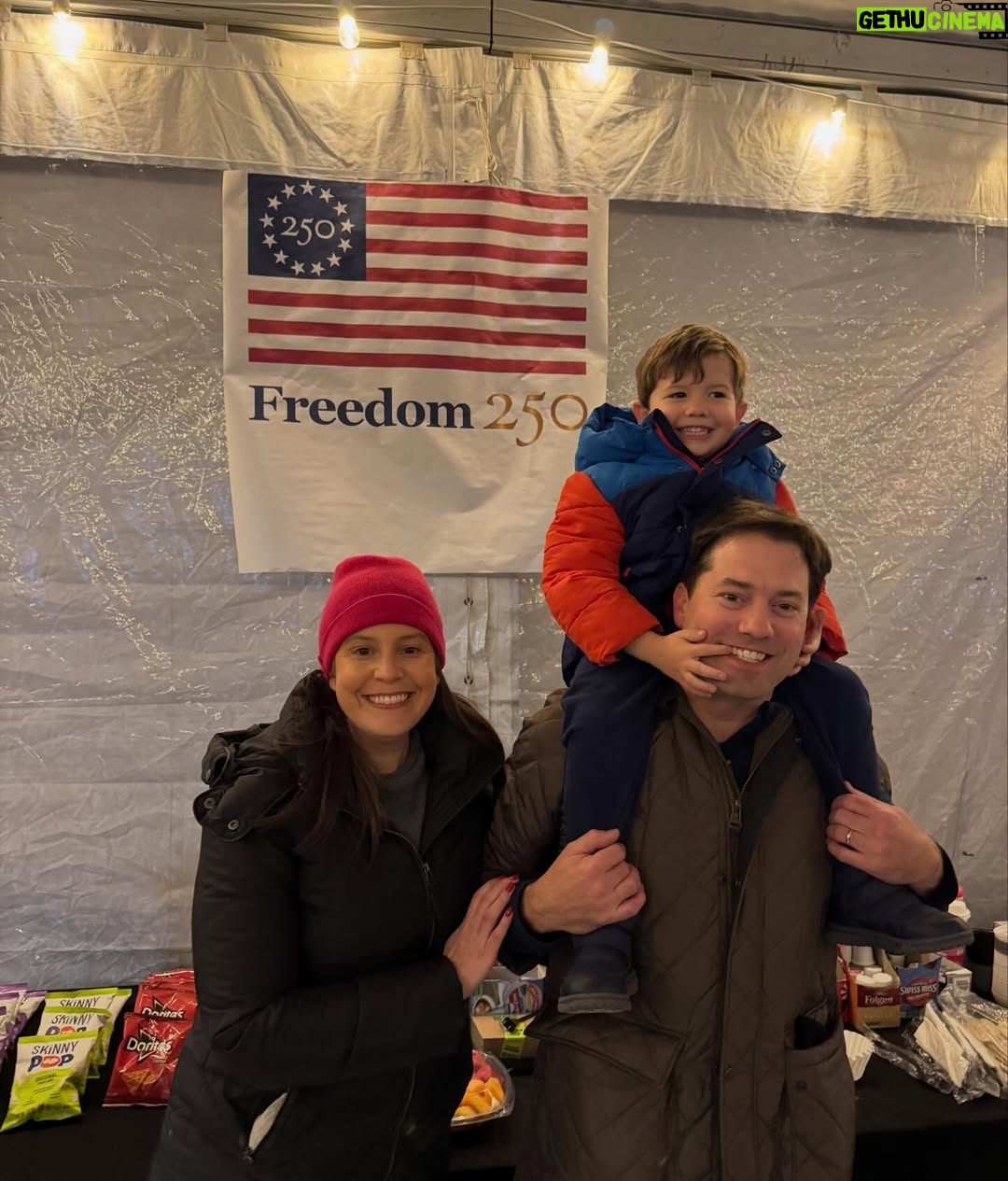 Elise Stefanik - 3.7K Likes - What an incredible way to kick off #America250 @america250 @250_freedom with the stunning and awe-inspiring light display at the Washington Monument. We made a special quick trip to DC with Sam to view this once in a lifetime exhibit and to thank our National Park Service public servants and special events personnel for their extraordinary work to honor our nation’s semiquincentennial birthday!  Special thanks to @dougburgum @secretaryburgum @_megansmall 🇺🇸🎂 cc: @mandamatthew