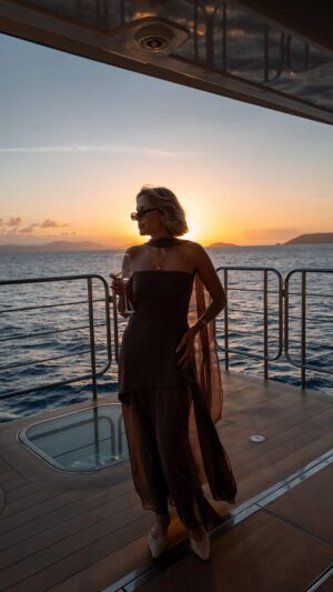 Emily Tierney Instagram - Anyone else dreaming of sun-drenched summer days sailing the high seas? A d. The incredible @ritzcarltonyachtcollection has arrived in Europe for the summer. We were lucky enough to spend time on their state-of-the-art luxury yacht Ilma earlier this year in the Caribbean and I can’t help thinking how incredible a Mediterranean voyage would be…

📷 @samjedwards 
#ritzcarltonyachtcollection #ilma #ritzcarlton #superyacht #luxurycruise #summertravel #europeansummer #summerstyle #luxurytravel