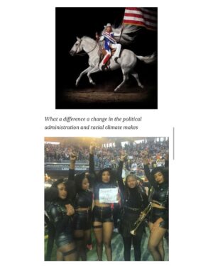 Emma Dabiri Instagram - New essay up on Substack! Blonde Ambition; Beyonce: Bellwether / Horseman of the Apocalypse. 

“Race blind” until the #BlackLivesMatter Movement was safely established, in an interview over a decade ago with the repellent Piers Morgan, when asked about experiencing racism, #Beyonce replied “I don’t think people think about my race. I think they look at me as an entertainer and a musician and I’m very happy about that because that’s how I look at people. It’s not about color and race” LOL. Ok sis. Yet as soon as it became commercially expedient, Bey was suddenly and vocally Unapologetically Black™. Yet even that charade was contradictory, confused at best, Psy Ops at worst….

“Beyonce was not putting herself on the line with her use Black Power imagery, it was a calculated move, made at the right time, just as her segue into the visuals of Cowboy Carter preceded the movement towards MAGA alignment”. Link to full article in stories !