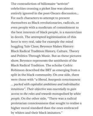 Emma Dabiri Instagram - New essay up on Substack! Blonde Ambition; Beyonce: Bellwether / Horseman of the Apocalypse. 

“Race blind” until the #BlackLivesMatter Movement was safely established, in an interview over a decade ago with the repellent Piers Morgan, when asked about experiencing racism, #Beyonce replied “I don’t think people think about my race. I think they look at me as an entertainer and a musician and I’m very happy about that because that’s how I look at people. It’s not about color and race” LOL. Ok sis. Yet as soon as it became commercially expedient, Bey was suddenly and vocally Unapologetically Black™. Yet even that charade was contradictory, confused at best, Psy Ops at worst….

“Beyonce was not putting herself on the line with her use Black Power imagery, it was a calculated move, made at the right time, just as her segue into the visuals of Cowboy Carter preceded the movement towards MAGA alignment”. Link to full article in stories !
