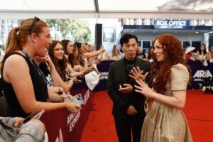 Emma Watkins Instagram - Unbelievable 🥹🥹 ARIA for BEST CHILDREN’S ALBUM 2025 🧡 

THANK YOU to all the families that have been connecting with our album ‘Dance Island Party!’ through streaming and coming to our tour - means so much 🤟🏽 

Thank you to everyone for acknowledging our integration of sign language into everything we do!

To Elvin - thank you for inspiring us and bringing so much fun and creativity to our work, incorporating Auslan artistically (and for joining us for your first ARIAs!!)

To Olly - you produced this whole album yourself (as all of our music) and even though we joke about you being locked in your studio and making music for days on end it’s amazing to see so many people appreciate your songwriting and learning the dances along the way - I love you! 

To the Emma Memma team - we can’t thank you enough!!! My sister Hayley, Jared, Jack, Jazz, Erin, Irenne, Izzy, Manu, Toby, Amy, Elisabetta, Sue, Crystal, David, Kate, Natasha, Stephen, Chantelle, John, Elie and every single person who joined us, thank you for bringing the music to children across globe this year xx 

Thank you to the whole team at ARIA, Viv and the team at GYROstream, Live Nation, Nigel and his team, Sabine from YouTube, Bel, Nat & Cil from Ready, Set, Dance and to our partners, our interpreters and everyone who has been supporting us 🫶🏽🫶🏽

Hayley & Jared - Thank you for making this album come together from the cover art to onstage 🫶🏽🥹🌟

A moment for the glam team:

Thank you Nikki and Johanna for creating the most glamorous outfit and mermaid hair to match 🫶🏽 love you both dearly x 

And thank you to all the nominees for bringing children’s music to life everywhere 🧡