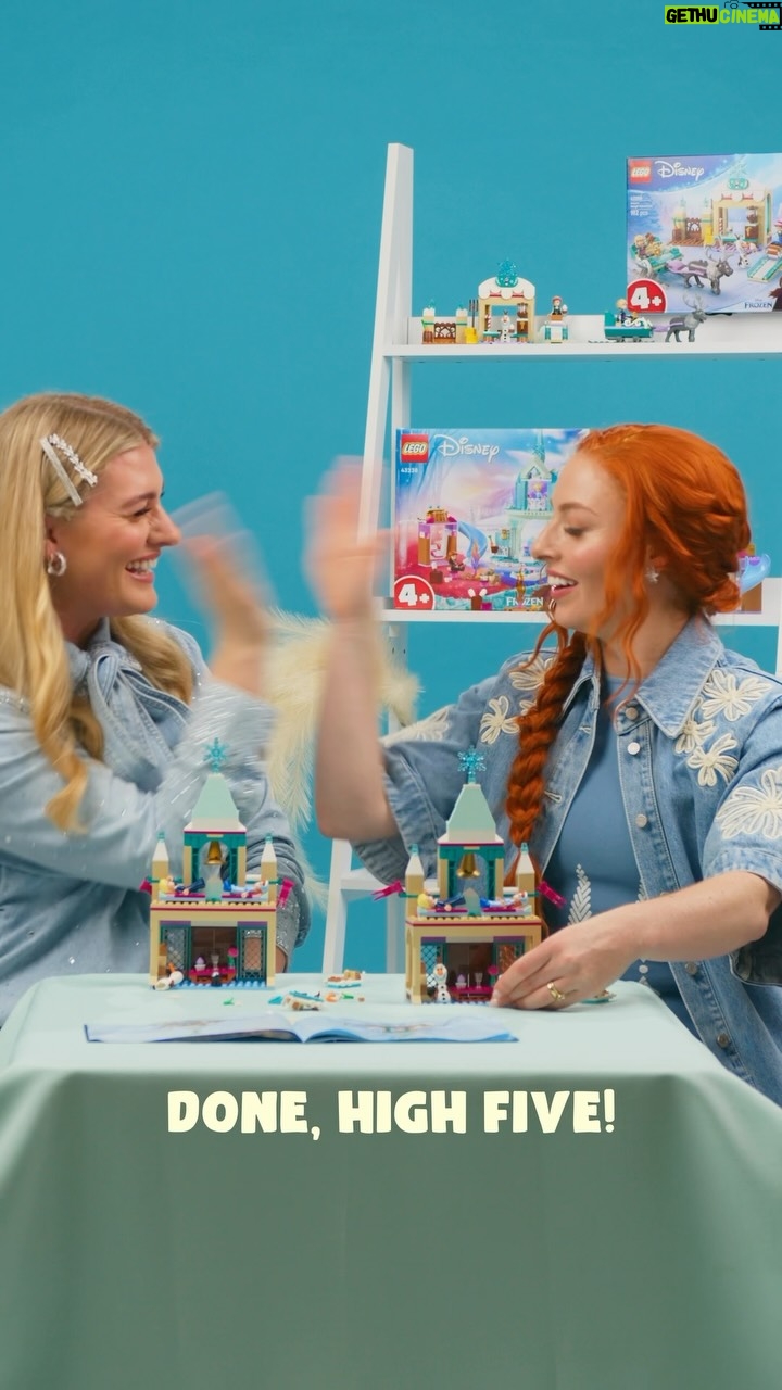 Emma Watkins - 6.8K Likes - Two sisters, two @lego sets, one winner! See how Hayley and I faired in a ‘besties building time trial’ of the LEGO Disney Arendelle Frozen Castle ❄️ Cue the stopwatch and competitive chaos 😅
 
#DisneyFrozen #sisters #FriendsofFrozen @disneyaunz