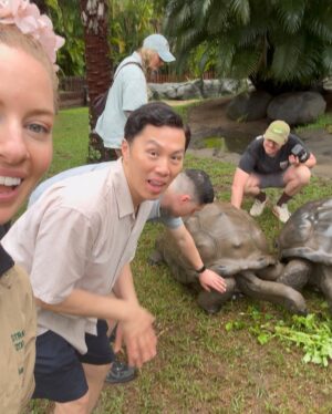 Emma Watkins Instagram - Meerkat Monday is just the start of our adventures @australiazoo 🫶🏽🥹 Very fortunate to spend time here with our beautiful team, experiencing what the Irwin’s and their crew have nurtured for so many people to be inspired by and in turn give back to wildlife everywhere 🫶🏽