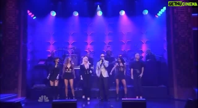 Emmalyn Estrada - 2.2K Likes - Had to repost this one. Thanks @simonebattlefann for reminding me of this incredible exiting moment. @pitbull was one of the kindest most fun people we had the pleasure of working with. Love you always my @grl ‘s @oppenpaulavan @natashaslayton @emmalynestrada and our lovely @simonebattle