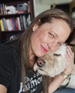 Erin Daniels Instagram - I couldn’t ignore my girl, Roxy. This one here has my heart. Took an extended hiatus from instagram if you may or may not have noticed. Needed to focus on my wellbeing and my family for a while. So so grateful for the time, my people, and of course, my doggos.
