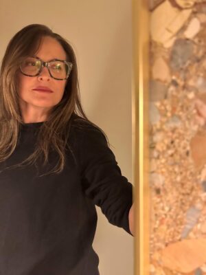 Erin Daniels Instagram - The evolution of a powder room, designed by yours truly. Almost there… Thank you Amy @kamp, @apparatusstudio and @waterworks for the mewd… it’s sexy as hell!