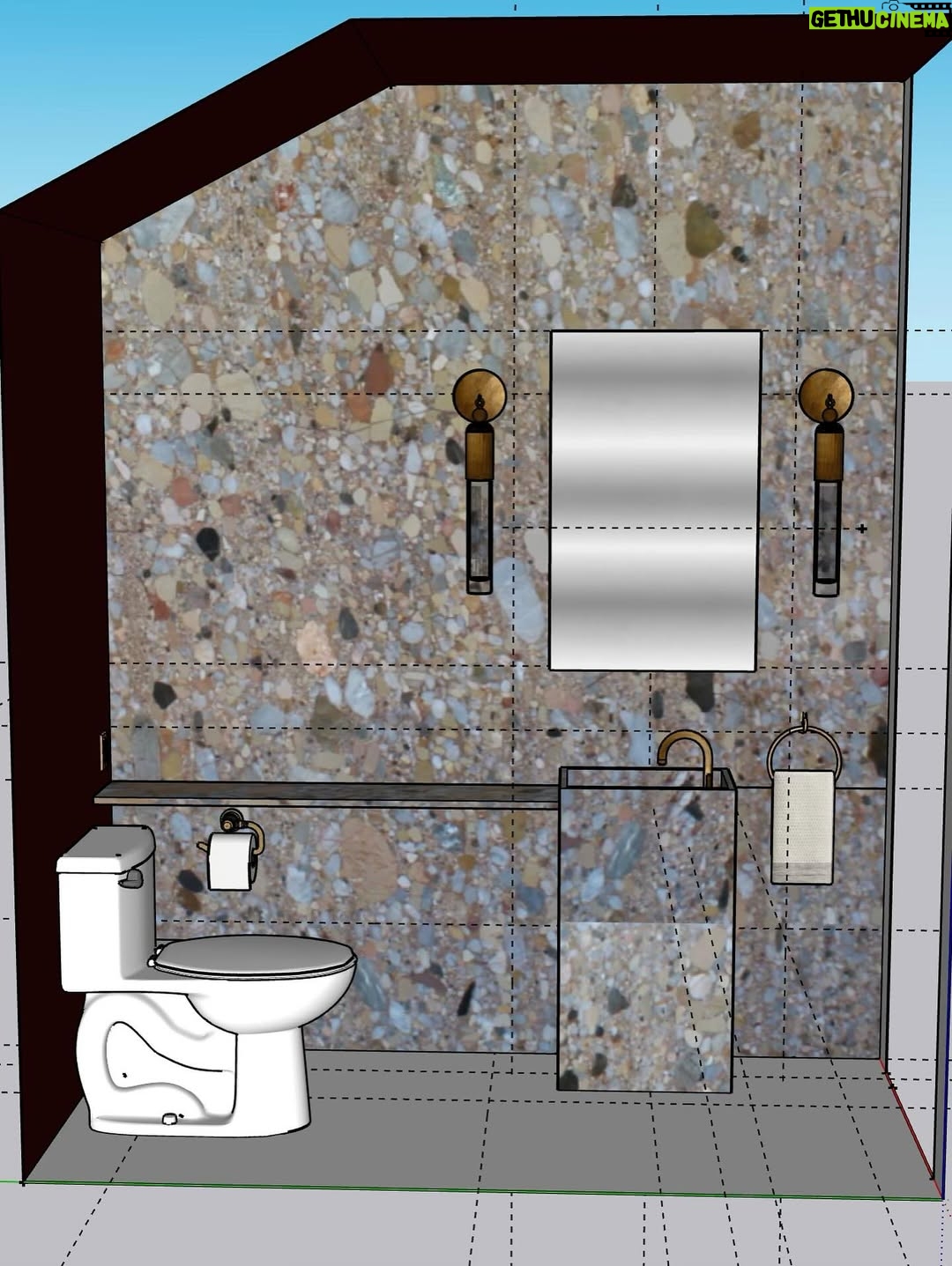 Erin Daniels - 3K Likes - The evolution of a powder room, designed by yours truly. Almost there… Thank you Amy @kamp, @apparatusstudio and @waterworks for the mewd… it’s sexy as hell!