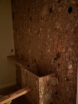 Erin Daniels Instagram - The evolution of a powder room, designed by yours truly. Almost there… Thank you Amy @kamp, @apparatusstudio and @waterworks for the mewd… it’s sexy as hell!