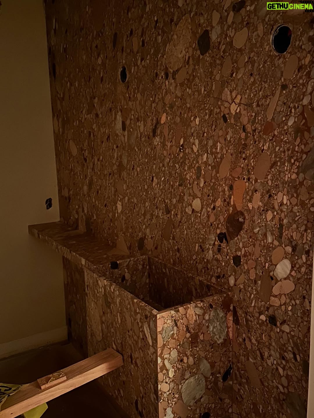Erin Daniels - 3K Likes - The evolution of a powder room, designed by yours truly. Almost there… Thank you Amy @kamp, @apparatusstudio and @waterworks for the mewd… it’s sexy as hell!
