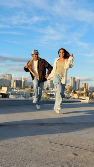 Eshani Pat Instagram - ✨Deewana Hai Dekho✨ 

Last one on this rooftop 🥹

🕺🏽💃: @jai.dance @eshhpat 
🧠: @sachinsharmadance
