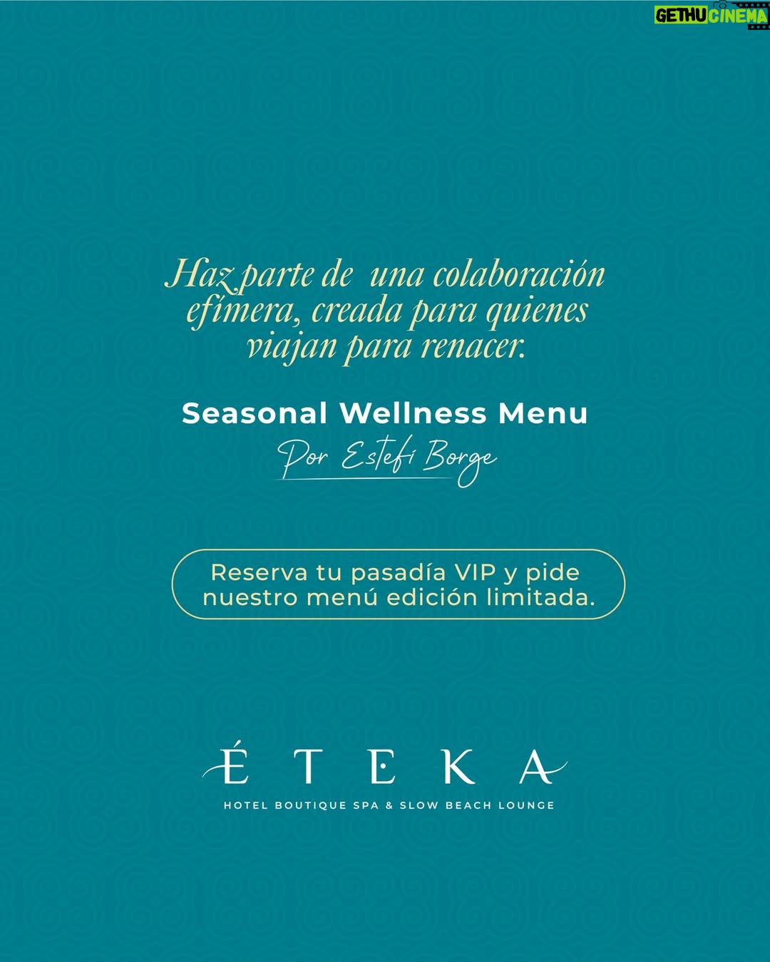 Estefanía Borge - 785 Likes - ✨ Pasadía en Cartagena, disponible por tiempo limitado.

En Éteka, el bienestar se vive —y se saborea— solo por un instante irrepetible.

Presentamos nuestro Seasonal Wellness Menu, una experiencia gastronómica creada junto a @estefiborge, disponible exclusivamente durante esta temporada.

Una propuesta pensada para quienes entienden que el verdadero lujo es efímero:

🍃 Entrada fresca que despierta los sentidos
✨ Platos principales inspirados en la tierra y el mar
🍫 Un postre final que invita a pausar, sentir y disfrutar sin culpa

Solamente disponible dentro de nuestro Pasadía VIP en Cartagena, diseñado para quienes buscan más que un destino: buscan conexión, belleza y sabor consciente.

📍 Éteka · Isla Tierra Bomba
⏳ Disponible por tiempo limitado
💬 Reserva tu pasadía en Cartagena antes de que esta experiencia se despida.
