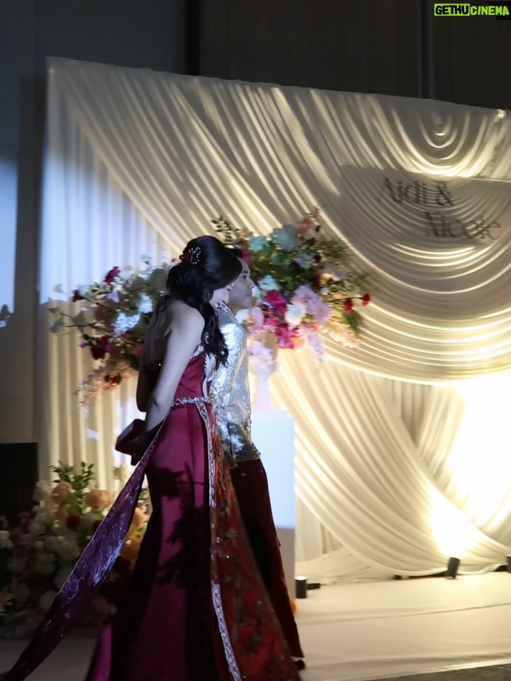 Eyka Farhana - 39.5K Likes - First wedding date with my husband 🩷✨ 
Congrats Nicole & Aidi! You guys are a perfect match. May your love grow stronger forever and may your marriage be filled with everlasting love and happiness. 

In my custom made by @merahjambuofficial_ 🤍 I told Hana I wanted something simple but sweet, and she truly made it happen. Thank you for making my dress look so sweet ✨