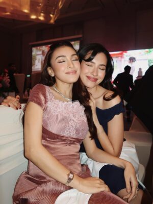 Eyka Farhana Instagram - First wedding date with my husband 🩷✨ 
Congrats Nicole & Aidi! You guys are a perfect match. May your love grow stronger forever and may your marriage be filled with everlasting love and happiness. 

In my custom made by @merahjambuofficial_ 🤍 I told Hana I wanted something simple but sweet, and she truly made it happen. Thank you for making my dress look so sweet ✨