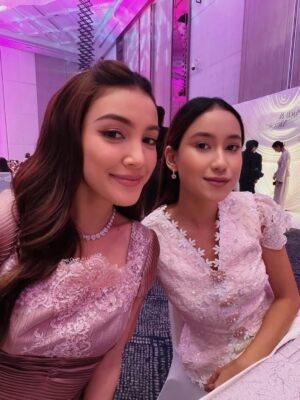 Eyka Farhana Instagram - First wedding date with my husband 🩷✨ 
Congrats Nicole & Aidi! You guys are a perfect match. May your love grow stronger forever and may your marriage be filled with everlasting love and happiness. 

In my custom made by @merahjambuofficial_ 🤍 I told Hana I wanted something simple but sweet, and she truly made it happen. Thank you for making my dress look so sweet ✨