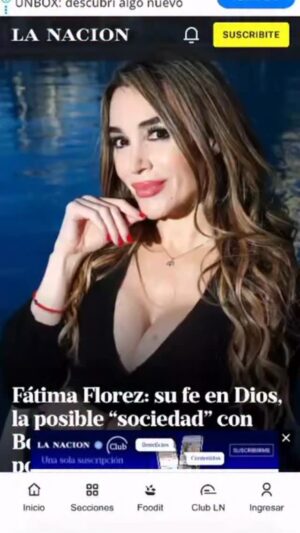 Fátima Flórez Instagram - SUPER NOTA @lanacioncom