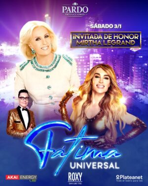 Fátima Flórez Instagram - ¡INVITADA DE HONOR!✨✨ tenemos el LUJO de comunicarles que esta noche en la función de @soyfatimaflorez nos acompañará como invitada la SEÑORA MIRTHA LEGRAND🩷💫

¡Será una función inolvidable!✨✨ 
@mirthalegrand 🩷

🎟️ Últimas entradas disponibles por @plateanet