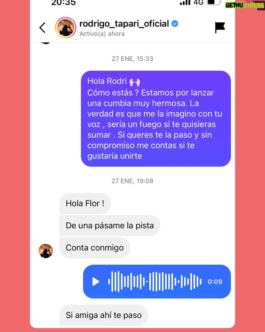 Flor Vigna - 147.7K Likes - Este VIERNESSSS 20 hs !!!! 
🎶 ERES TU 💕🎹
Con el gran, talentoso y generoso @rodrigo_tapari_oficial 
Gracias por todo lo que me motivas y enseñas .
Te admiro hace mucho tiempo pero ahora que conozco tu equipo y familia de cerca mi cariño crece por mil ✨
Unas ganas de que ya escuchen este temón que  con mucho amor le escribí a quien me tiene volando , quien me rompe la cabeza y me enamora cada día más @castrolucianook ♥️
