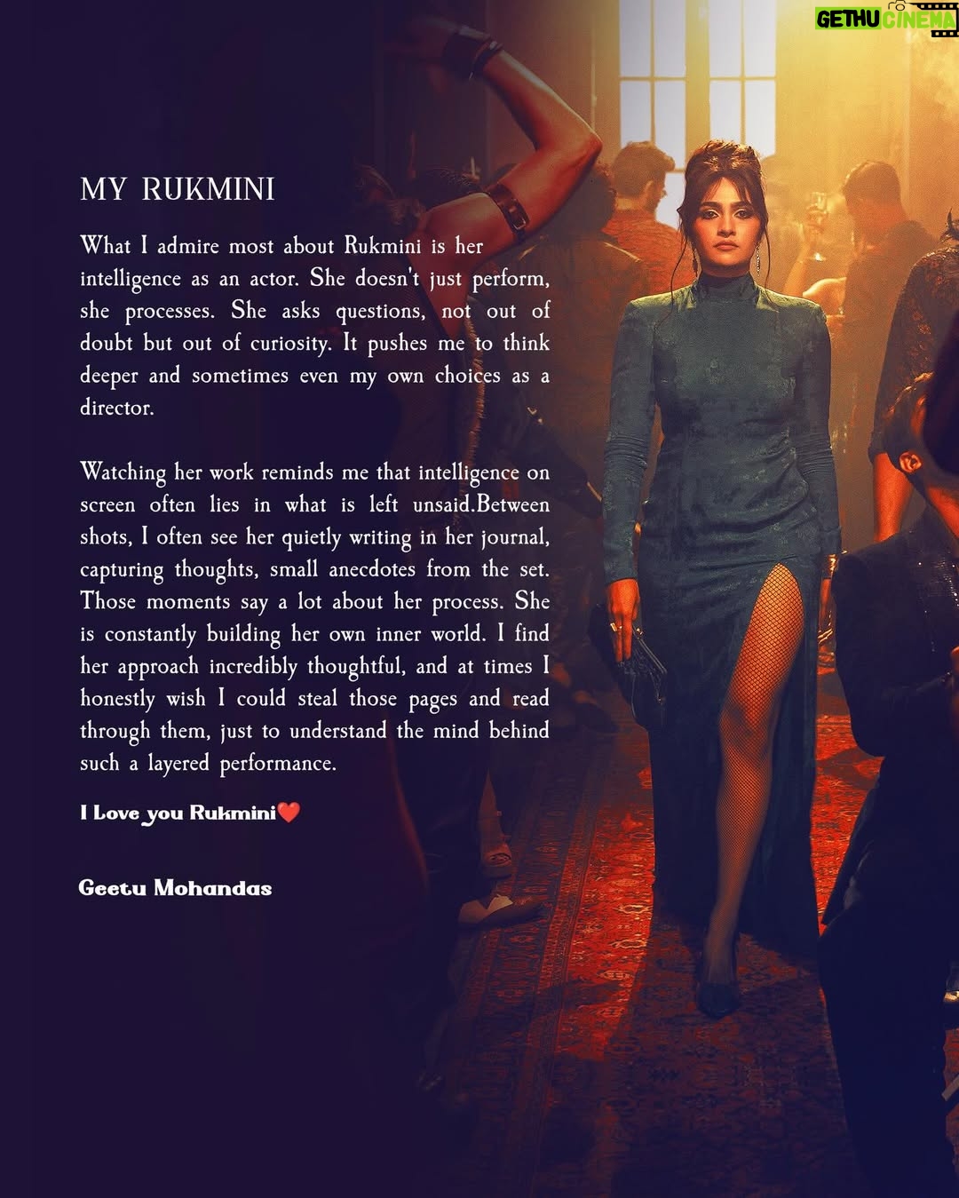 Geetu Mohandas - 192.9K Likes - My Girls 🔥🔥🔥 
@nayanthara @tarasutaria @iamhumaq @rukmini_vasanth @kiaraaliaadvani 
#kiaraadvani #nayantharaa #humaqureshi #rukminivasanth #tarasutaria