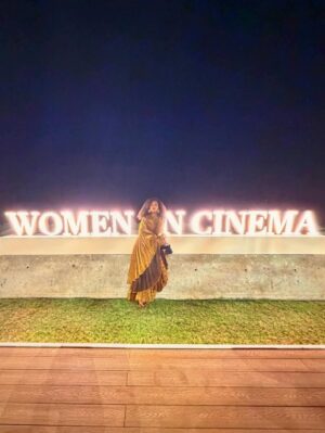 Genevieve Nnaji Instagram - Thank you for having me @redseafilm 🌹🌹 #rsff 
Love u deep @hudayya ❤️