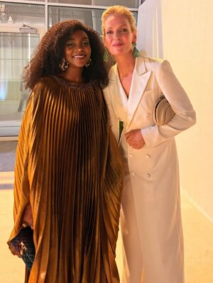 Genevieve Nnaji Instagram - Thank you for having me @redseafilm 🌹🌹 #rsff 
Love u deep @hudayya ❤️