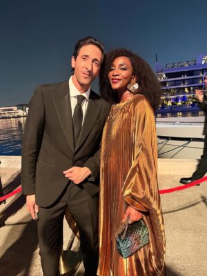 Genevieve Nnaji Instagram - Thank you for having me @redseafilm 🌹🌹 #rsff 
Love u deep @hudayya ❤️