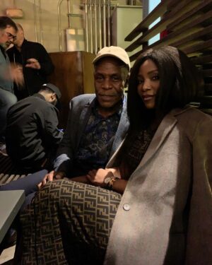 Genevieve Nnaji Instagram - #thebailproject x #DannyGlover.
#legend ❤️❤️. #LAnights