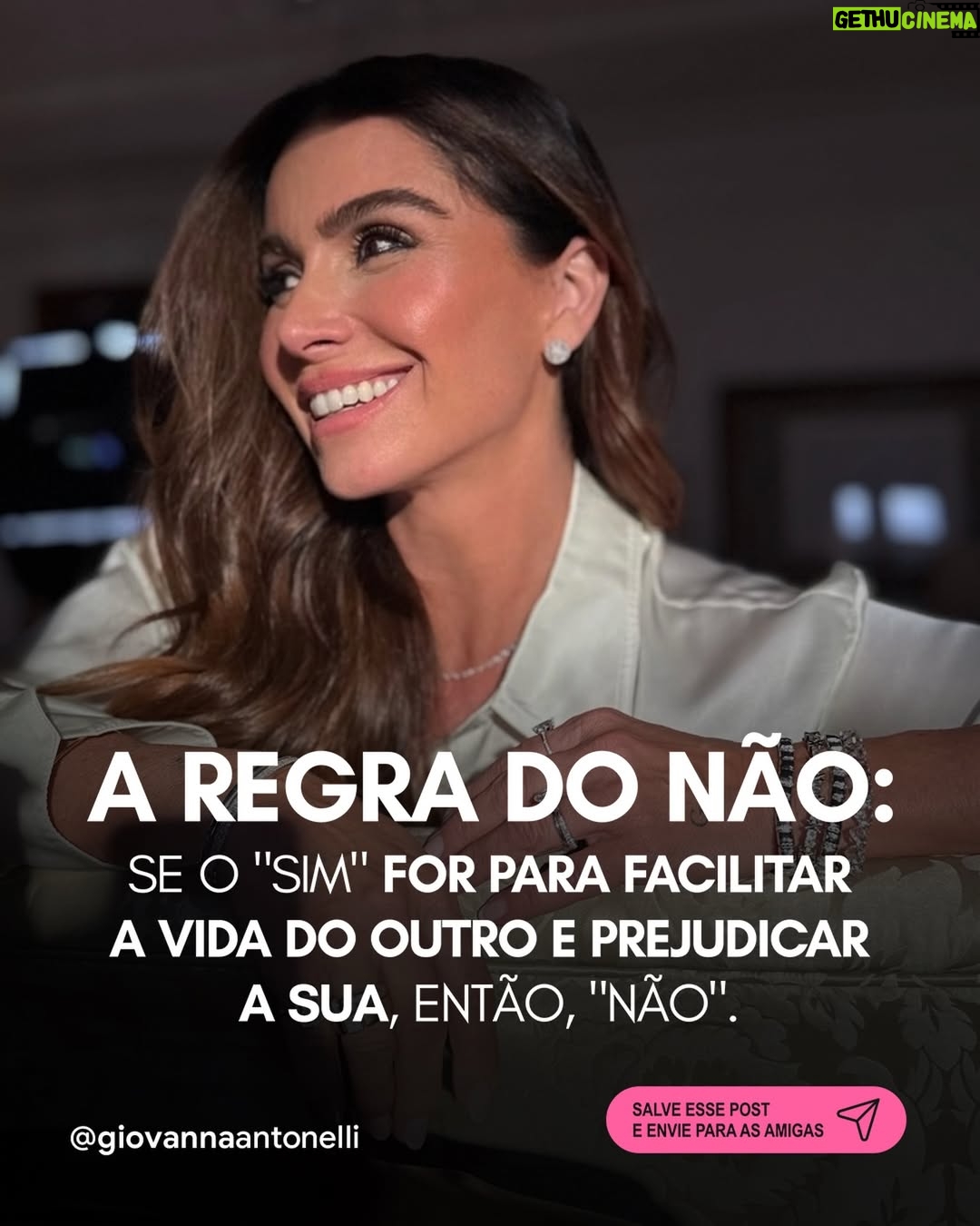 Giovanna Antonelli - 71.5K Likes - Gostei dessa dica! E vc? 
Que “não” mudou a sua vida para melhor? Me conta aqui ? ♥️